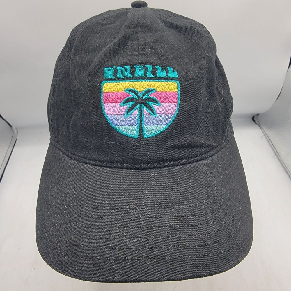 O’Neill Forum Dad Hat Black Outdoors Casual Palm Tree Casual Walking Comort